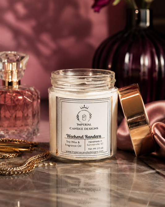 Handmade Soy Wax Candle Jars- Luxury Wood Wick Scented Candles